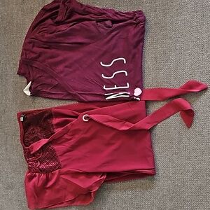 One dressy and one comfy maternity shirts